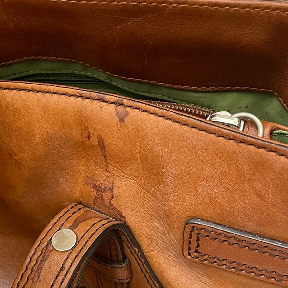 Cole Haan Trinity Weathered Leather Purse F04 - Picture 7 of 8